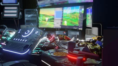 Cyberpunk Hacker Room 3d Model Cgtrader