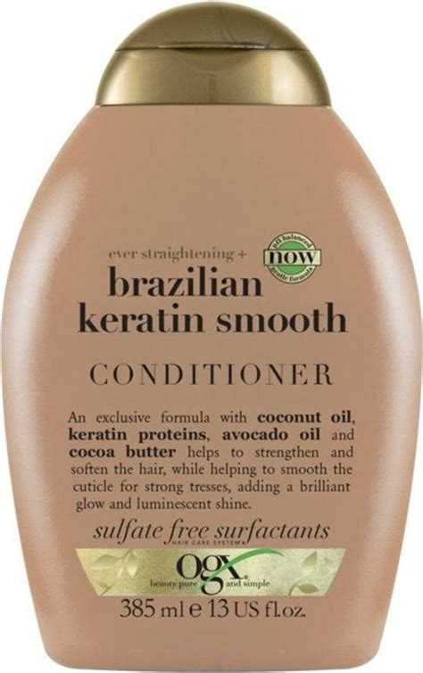 Ogx Ever Straight Brazilian Keratin Smooth Conditioner 385ml • Pris