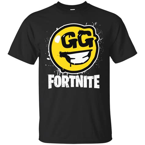 Fortnite GG Graffiti Spray Smiley T shirt, Ls, Hoodie - RobinPlaceFabrics