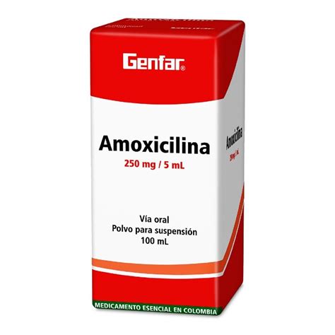 Amoxicilina 250 Mg Suspensi n Frasco con 100 Ml Genfar Mis Droguerías