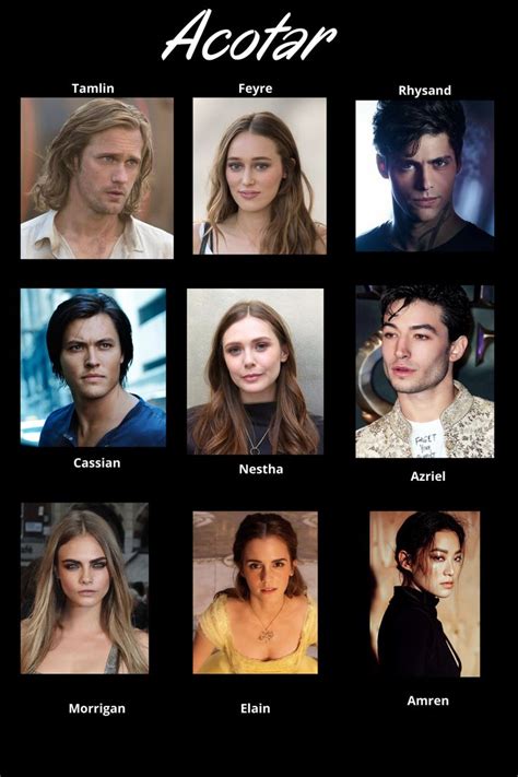 Cast Acotar | Fantasy books to read, Fan book, Romantic books