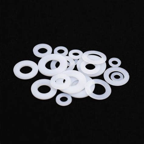 White Nylon Flat Washers M2 M2 5 M3 M22 Round Plastic Insulating Flat