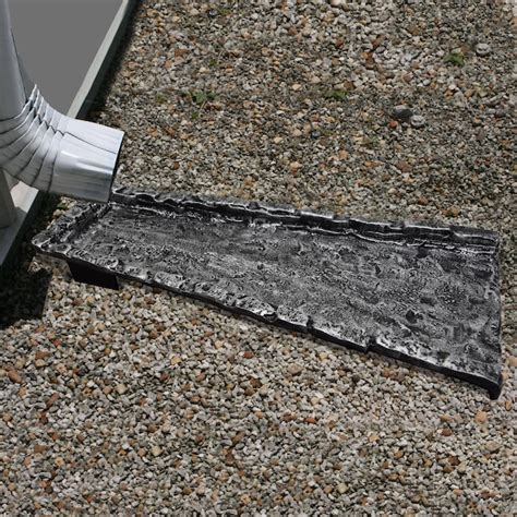 Oakland Living Downspout Gutter Splash Block Aluminum 24 In Silver