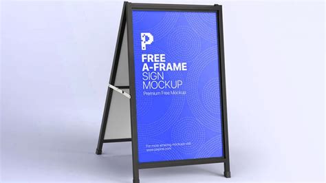 Free Outdoor Advertising Foldable A Stand Mockup Psd Psfiles