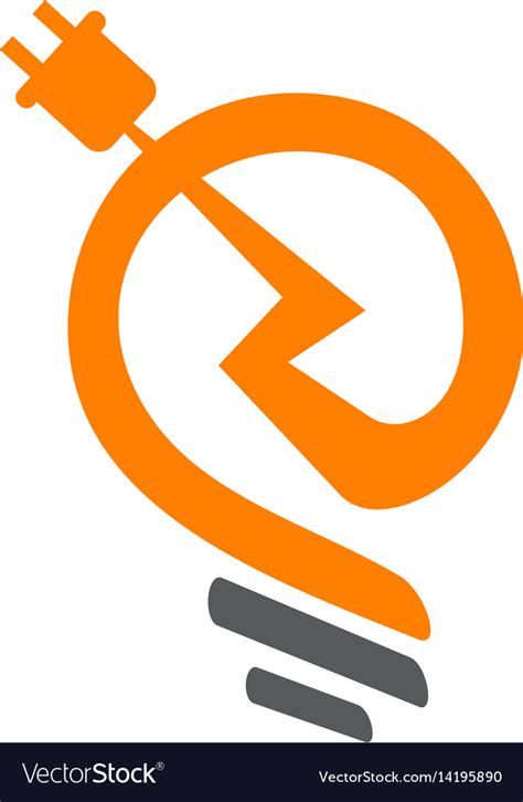 electricity logo royalty  vector image vectorstock