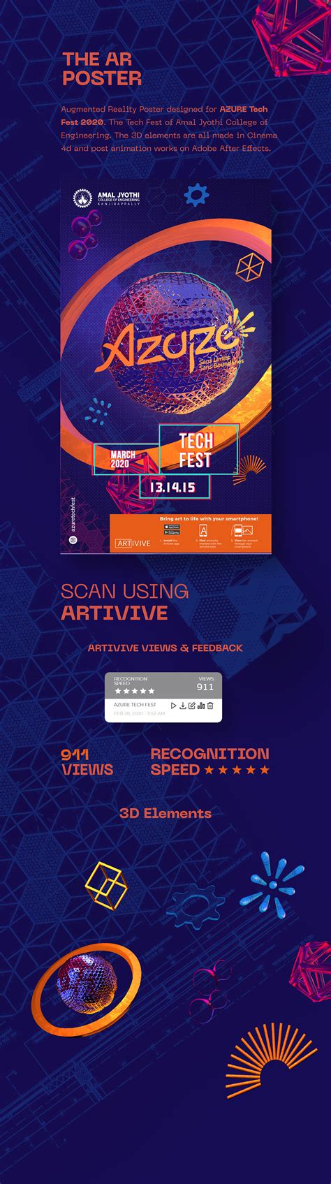 ar poster uisng artivive behance