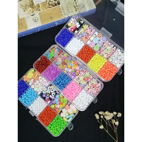 jual manik manik manik manik  set kotak lengkap manik serok campur