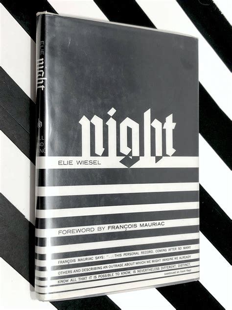 Night by Elie Wiesel (1960) hardcover book