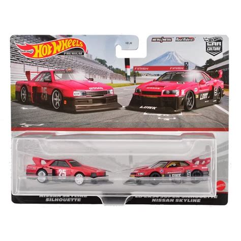 Hot Wheels Premium Twin Pack Nissan Skyline R Silhouette LB ER Super Silhouette Nissan
