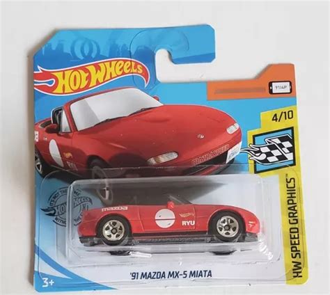 Hot Wheels Mazda Mx Miata Hd Speed Graphics Para Color Rojo Mercadolibre