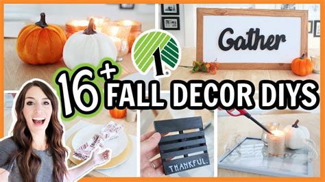 DOLLAR TREE FALL DECOR HACKS 16 Easy DIYs And Ideas YouTube