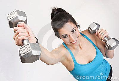 A Brunette Beauty Lifts 10 Pound Barbells Brunette Beauty Barbell 10 Pounds