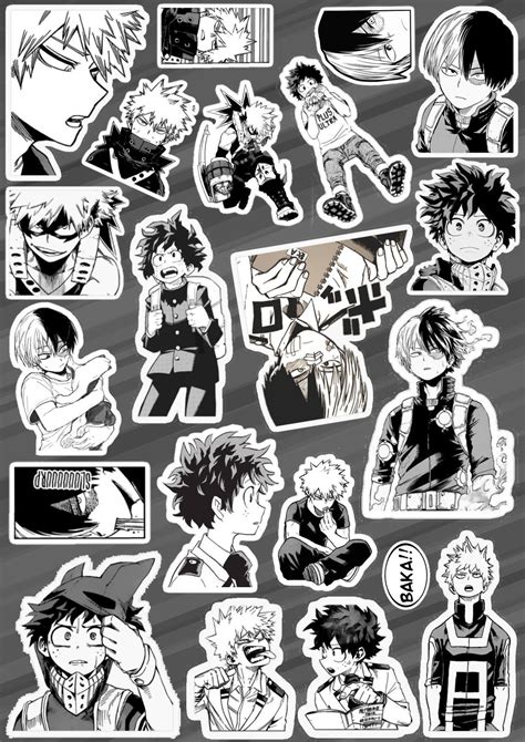 Моя геройская академия Стикеры | Anime printables, Cute stickers, Anime ...