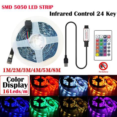 Купить Светодиодные ленты Bluetooth USB 5 В Светодиодные ленты RGB ...