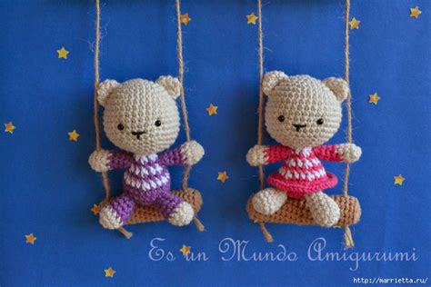 Медвежонок амигуруми крючком