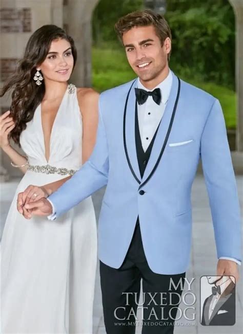 Latest Coat Pant Designs Light Blue Wedding Suits For Men Groom Suit