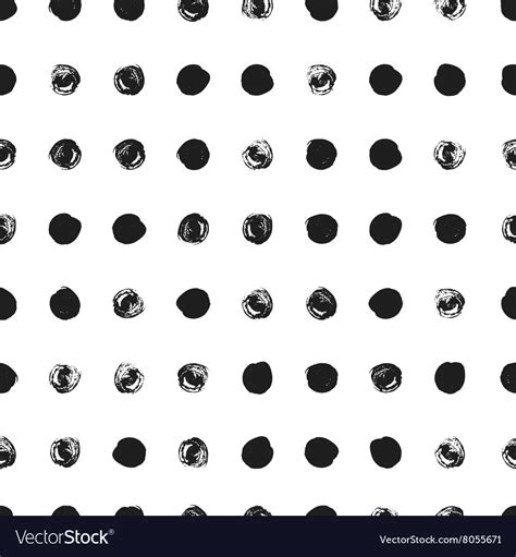 Seamless polka dot pattern Royalty Free Vector Image