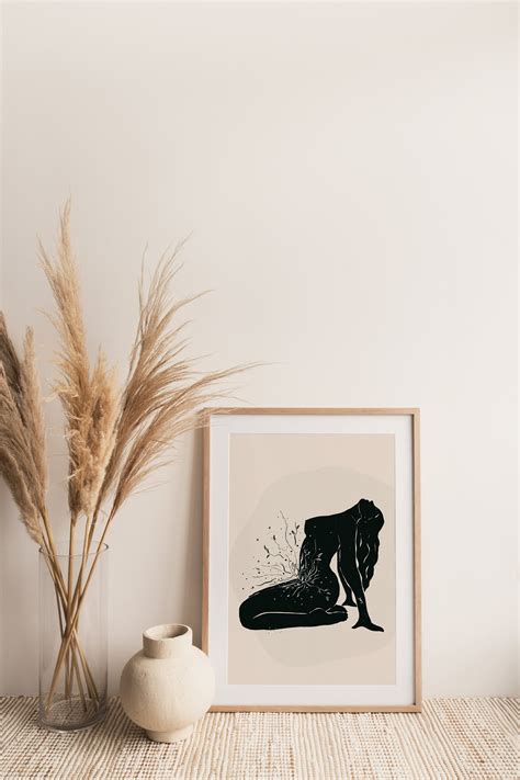 Goddess Art Nude Print Esoteric Art Abstract Woman Art Etsy