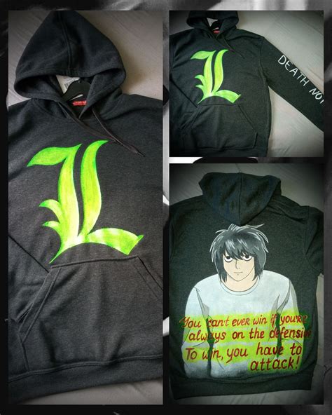 Худи (толстовка) "Death note"("Тетрадь смерти"),персонаж L, самое ...