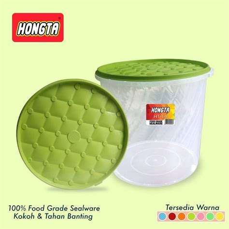 Jual HONGTA Sealware Toples Plastik Tempat Penyimpanan Kerupuk Kue