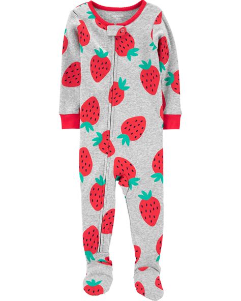 1 Piece 100 Snug Fit Cotton Footie Pjs Carters Baby Girl Kids