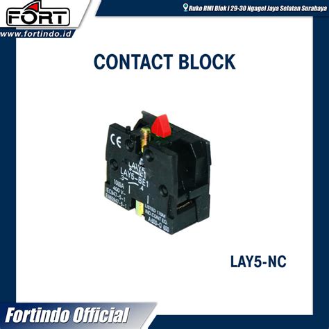 Contact Block LAY5 NC MERAH kontak bantu FORT – fortindo.id