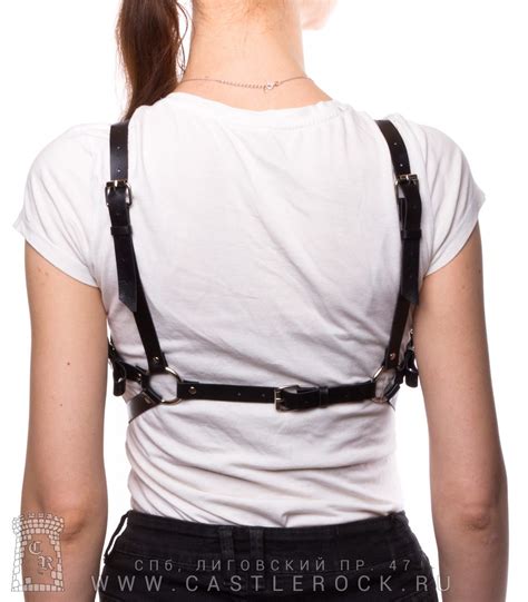 Портупея кожаная Пентаграмма (клепки, пряжка спереди) — Подтяжки и ...