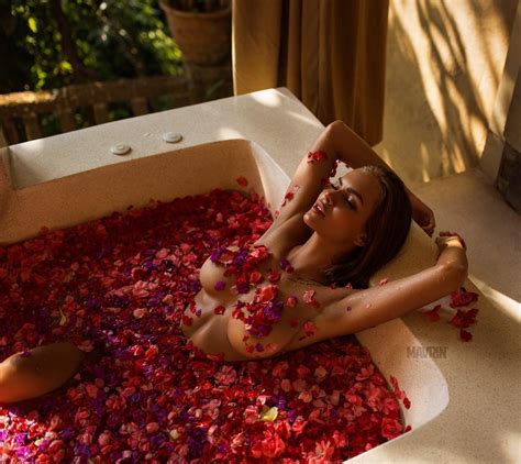Bath Of Flowers Porn Pic