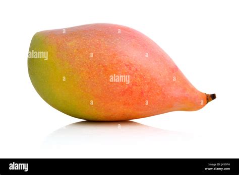 Ripe Mango Fruit Isolated On White Background Stock Photo Alamy