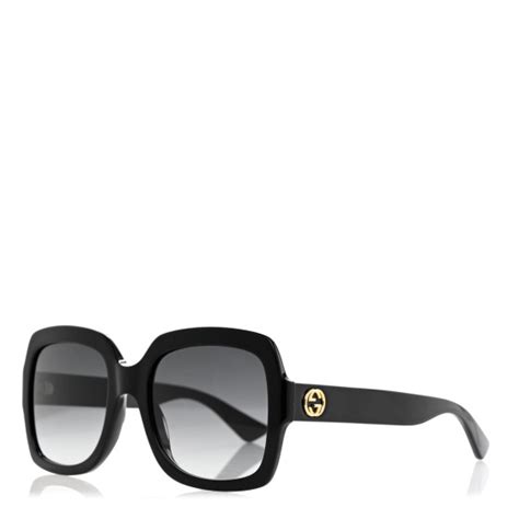 Gucci Gucci Oversized Square Gg0036s Sunglasses Black 1268192 Fashionphile