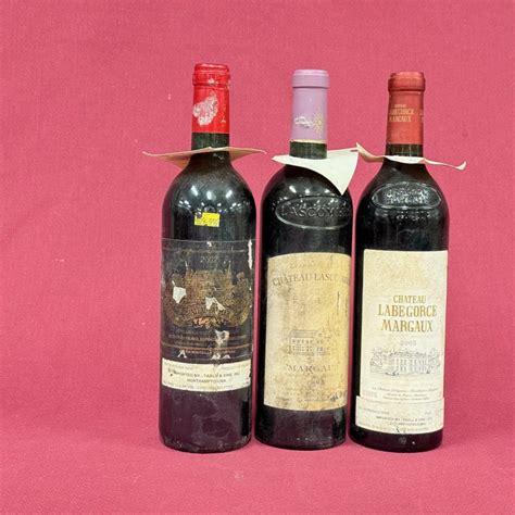 Lot Three Bottles Margaux Chateau Labegorce Chateau