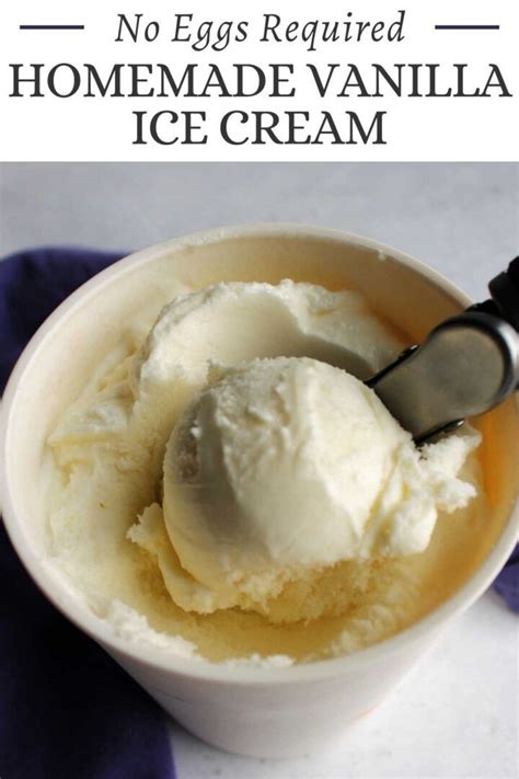 No Eggs Required Homemade Vanilla Ice Cream