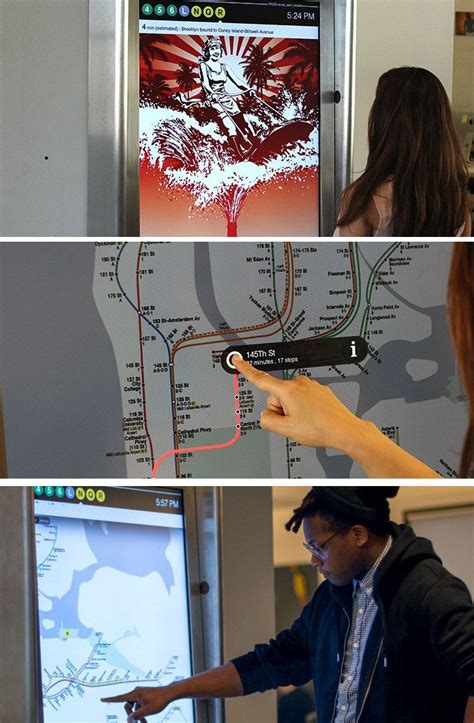 Navigate NYC Subway With Giant Touchscreens | Nyc subway, Nyc, Subway