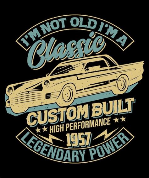 Premium Vector Classic Car T Shirt Design