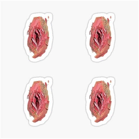 Pussy Vulva Lipstick Art Sticker For Sale By KindlyD Redbubble