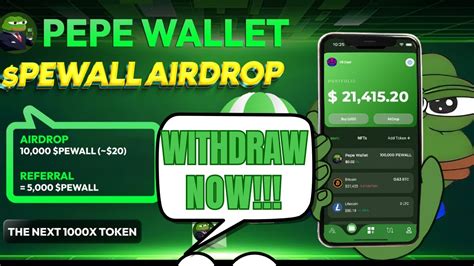 Free Per Refer Genuine Pepe Wallet Airdrop