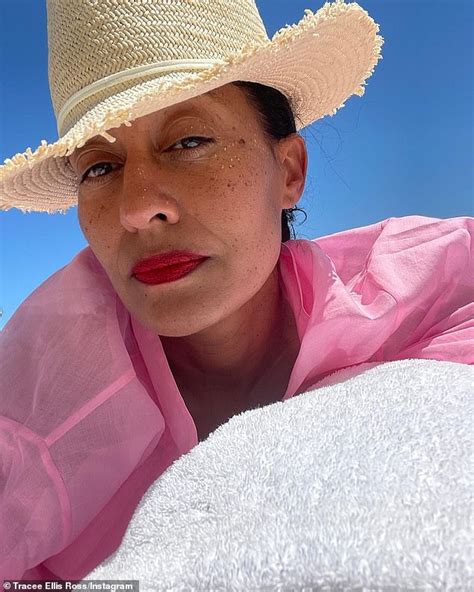 Tracee Ellis Ross Sizzles In A Skimpy Triangle Bikini Top And Pants During Beach Vacation