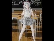 Genshin Impact Ganyu School Uniform Classroom Undress Dance D Vertical Screen Hentai White Hair