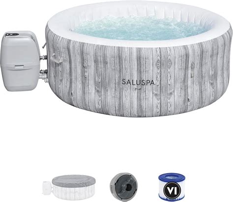 Amazon Bestway Saluspa Fiji Airjet Large Round To Person Inflatable Hot Tub Portable