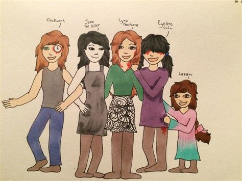 The Creepypasta Girls By Catigorno On Deviantart