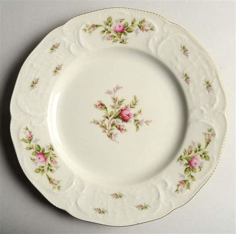 Sanssouci Rose Ivory Gold Trim Dinner Plate By Rosenthal