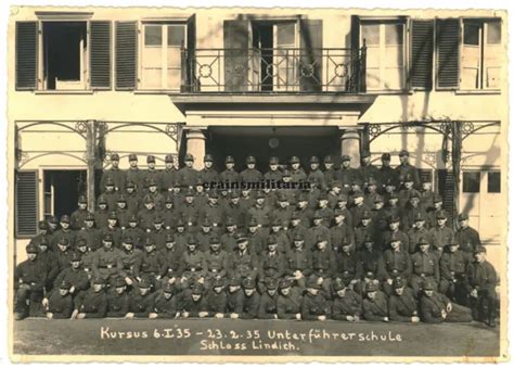 Orig Riesen Foto Portrait Bei Offizier Schule In Schloss Lindich