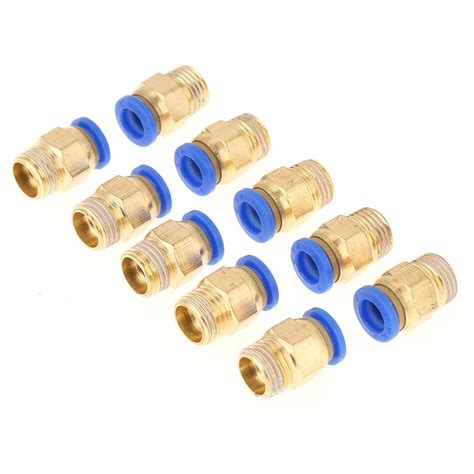 10pcs Pneumatic Quick Connector Air Fittings Adapter 8mm Diameter