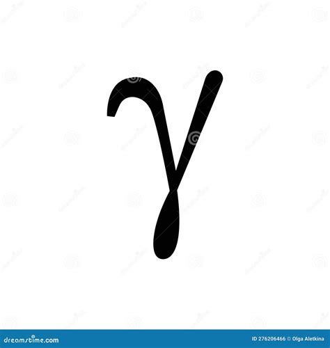 gamma greek symbol small letter lowercase font icon outline set black