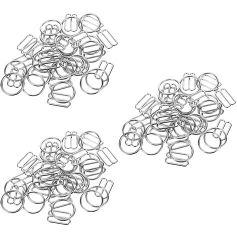 Raindrops Pairs Of Metal Bra Strap Hooks Swimsuit Lingerie Rings Metal Bathing Suit Clips