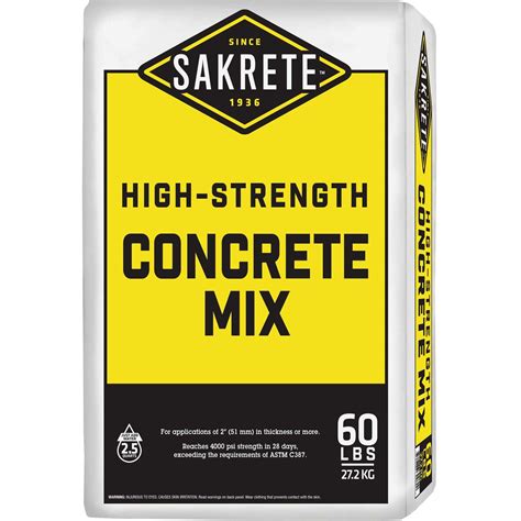 Sakrete 60 Lb. High-Strength Concrete Mix - Hardware&Tools Online Store