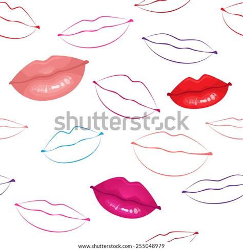 Different Lip Shapes Types Seamless Pattern Stock Vector (Royalty Free) 255048979 | Shutterstock