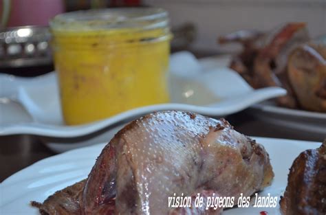 Pigeon farci au foie gras et au pain d épices petits pois Ça a Leyre