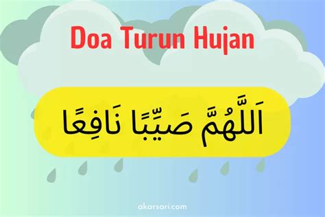 Bacaan Doa Turun Hujan Lengkap Arab Dan Latin Berita Utama