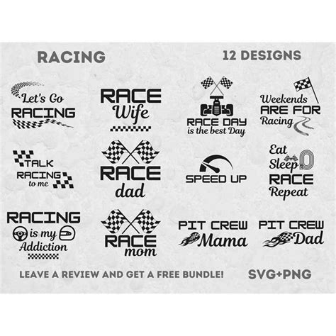 Racing Svg Bundle Race Svg Svg Files For Cricut Race Flag Inspire